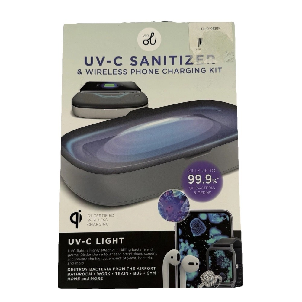 Vie Oli UV-C Sanitizer & Wireless Phone Charging Kit NEW Sealed Free Shipping
